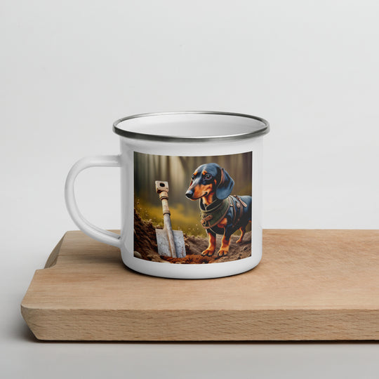 Dachshund- Enamel Mug v2