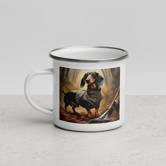 Dachshund- Enamel Mug v4