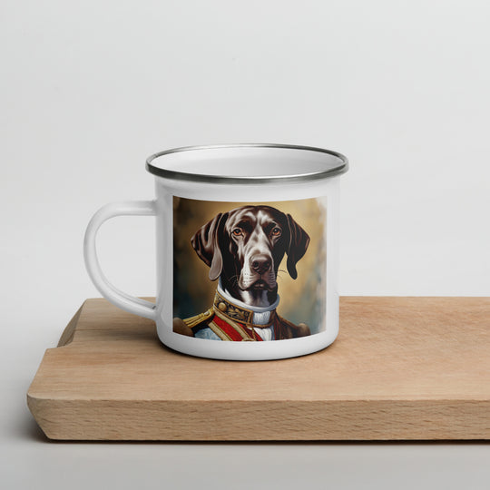 German Shorthaired Pointer- Enamel Mug