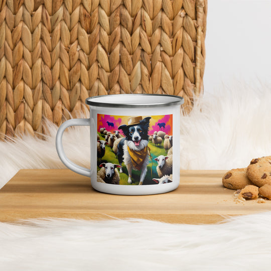 Australian Shepherd- Enamel Mug v2