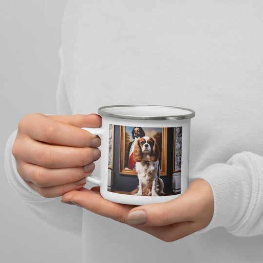 Cavalier King Charles Spaniel- Enamel Mug v3