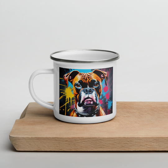 Boxer- Enamel Mug