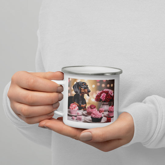 Dachshund Romantic- Enamel Mug