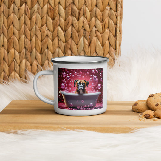 Boxer Romantic- Enamel Mug