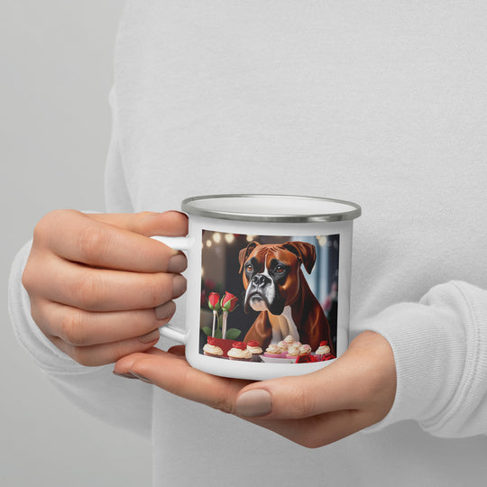 Boxer Romantic- Enamel Mug v2