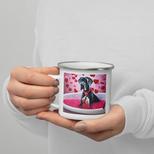 Great Dane Romantic- Enamel Mug v2