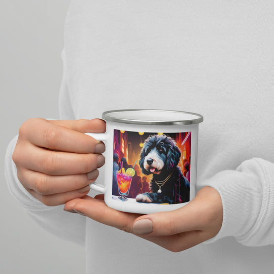 Bernedoodle General- Enamel Mug v4