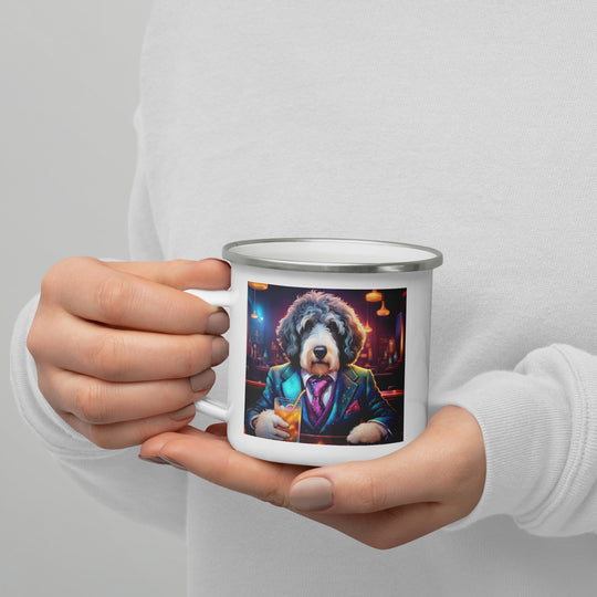 Bernedoodle General- Enamel Mug v8