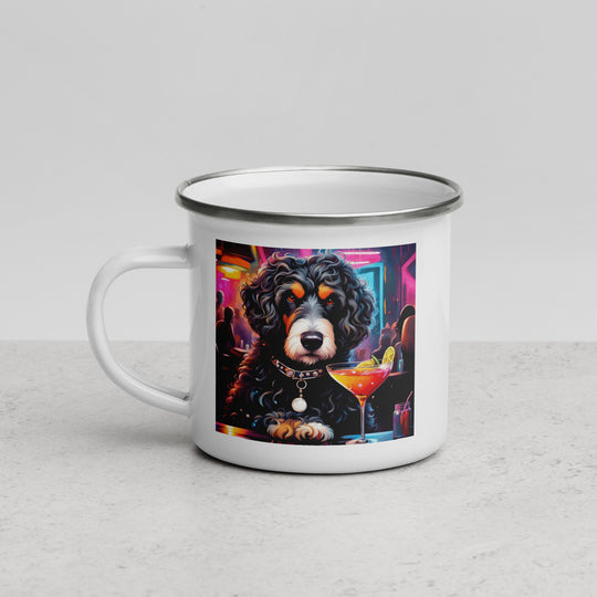 Bernedoodle General- Enamel Mug v16