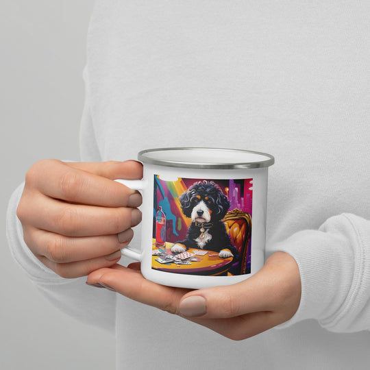 Bernedoodle General- Enamel Mug v14