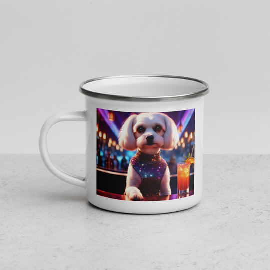 Cavachon- Enamel Mug v4