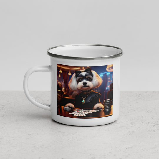 Cavachon- Enamel Mug v10