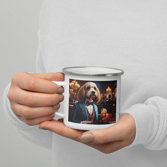 Cavapoo General- Enamel Mug v10