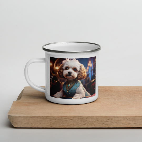 Cavapoo General- Enamel Mug v26