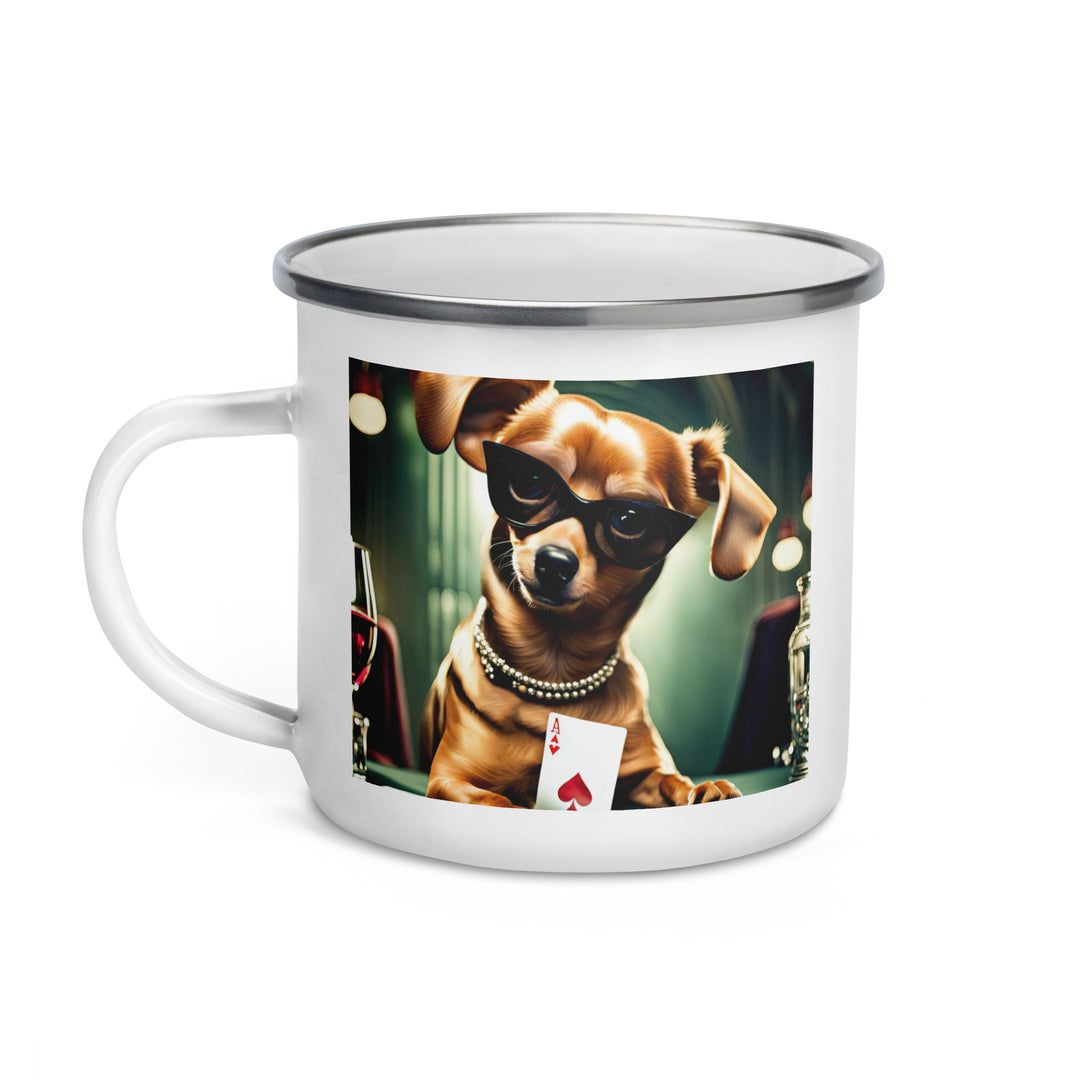 Chiweenie General- Enamel Mug v5