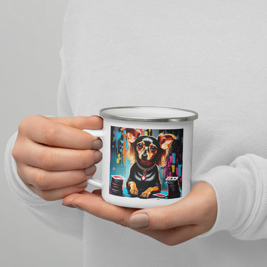 Chiweenie General- Enamel Mug v9