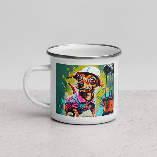 Chiweenie General- Enamel Mug v12