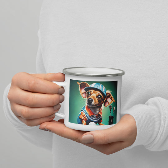 Chiweenie General- Enamel Mug v18