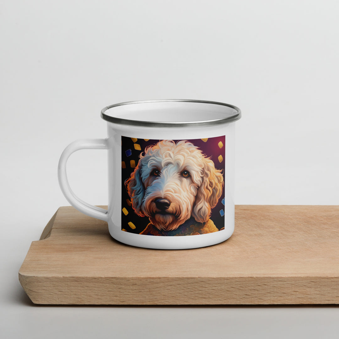 Goldendoodle- Enamel Mug v12