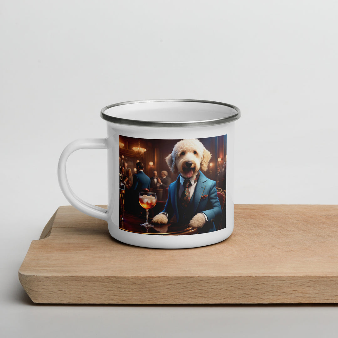 Goldendoodle- Enamel Mug v15