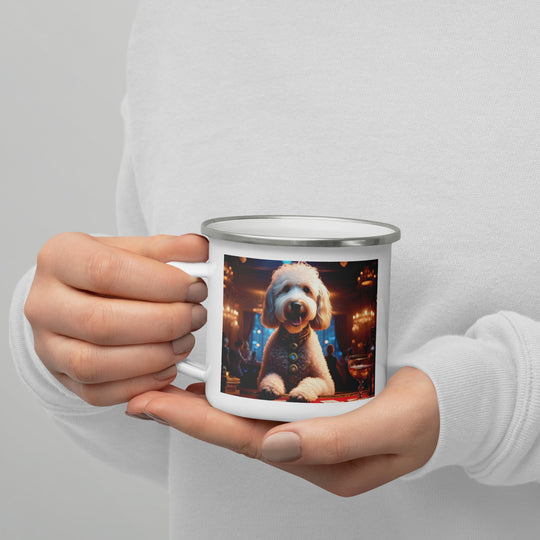 Goldendoodle- Enamel Mug v16