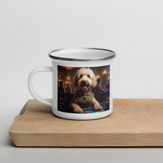 Goldendoodle- Enamel Mug v18