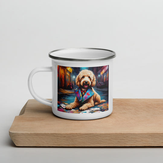 Goldendoodle- Enamel Mug v19