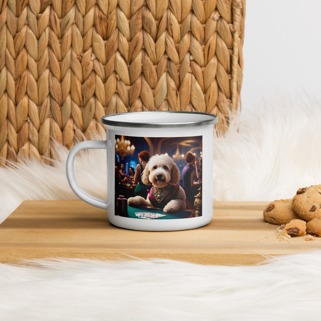 Goldendoodle- Enamel Mug v20