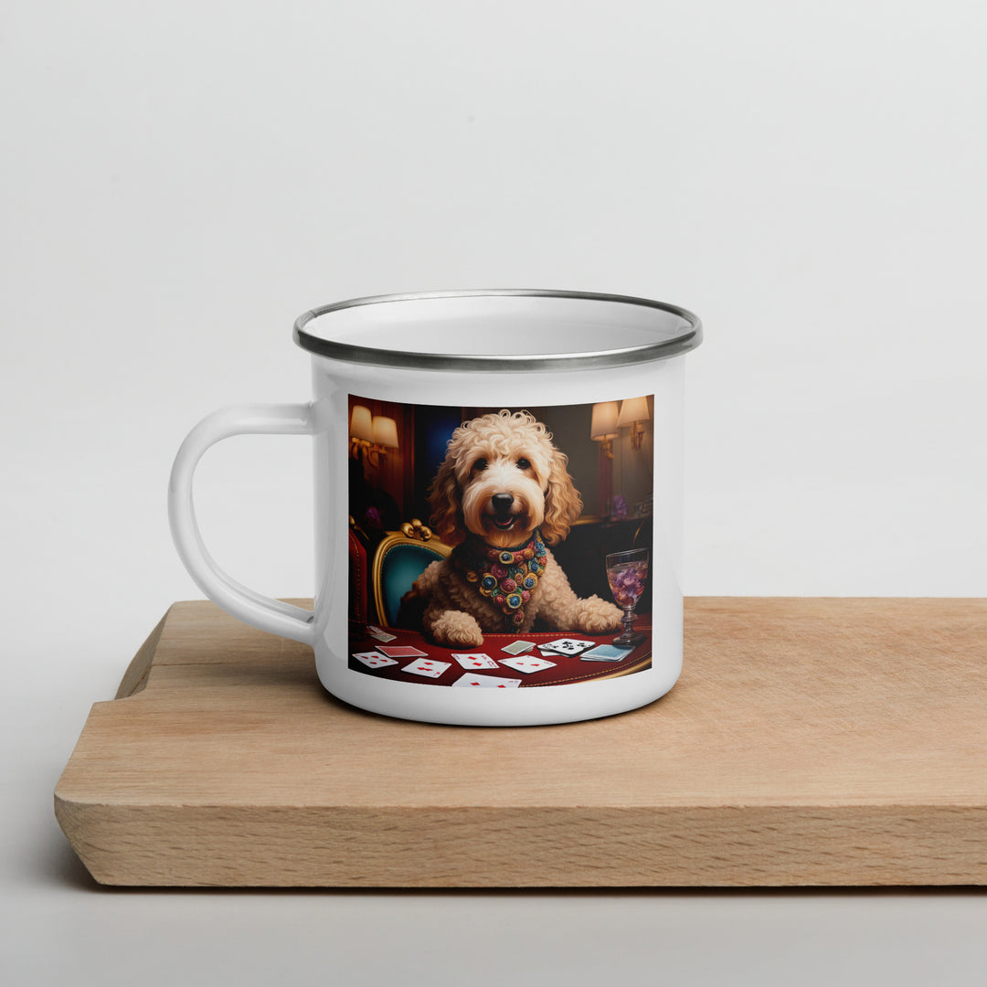 Goldendoodle- Enamel Mug v21