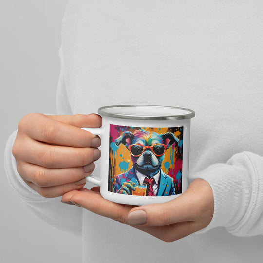 Pekapoo General- Enamel Mug v10