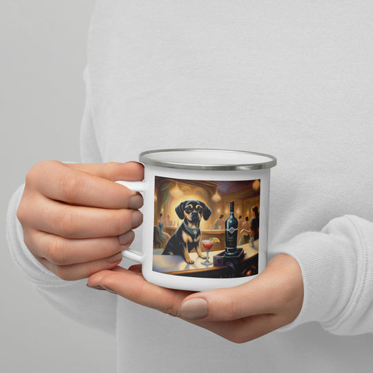 Puggle General- Enamel Mug v5