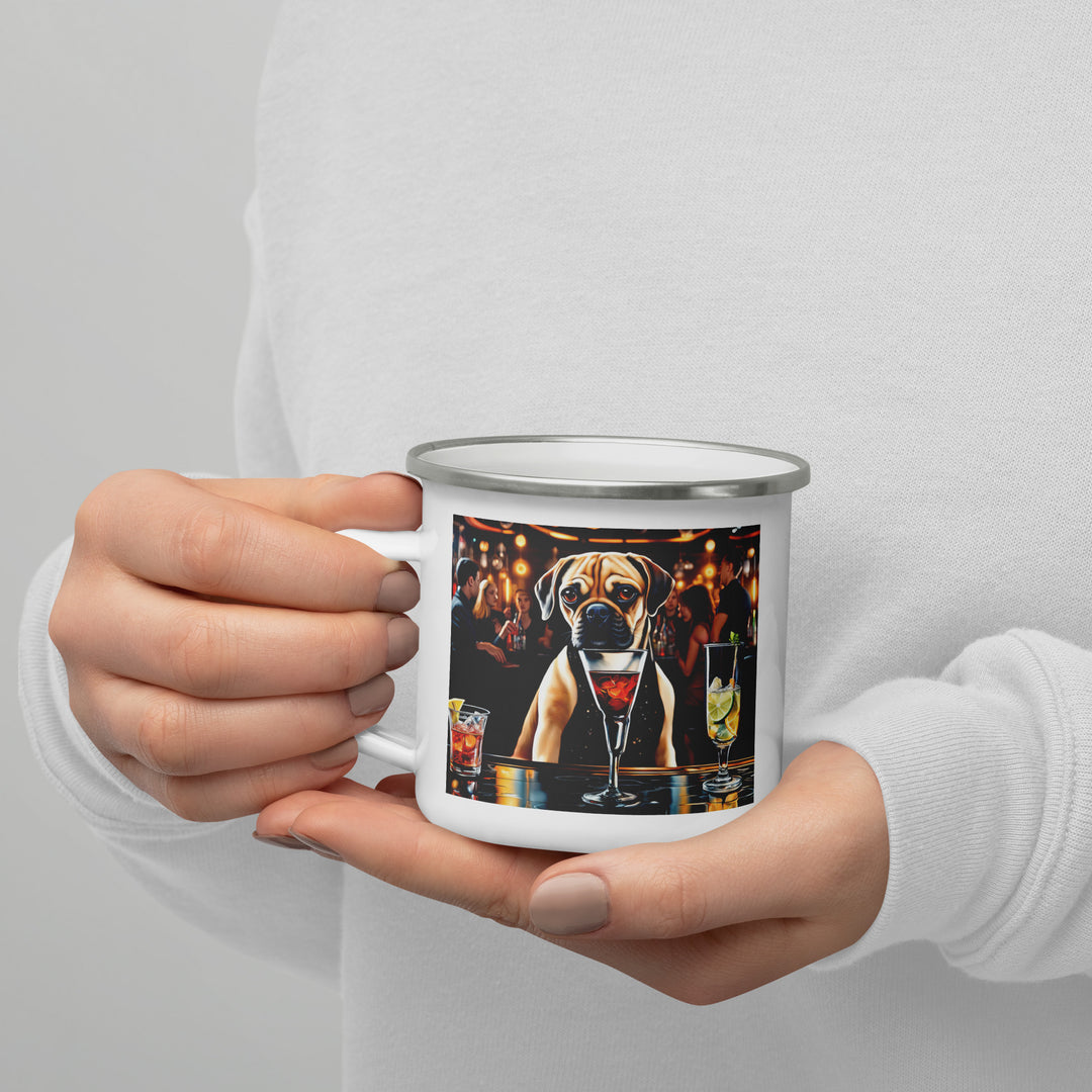 Puggle General- Enamel Mug v7