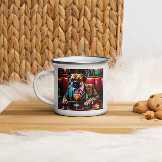 Puggle General- Enamel Mug v8