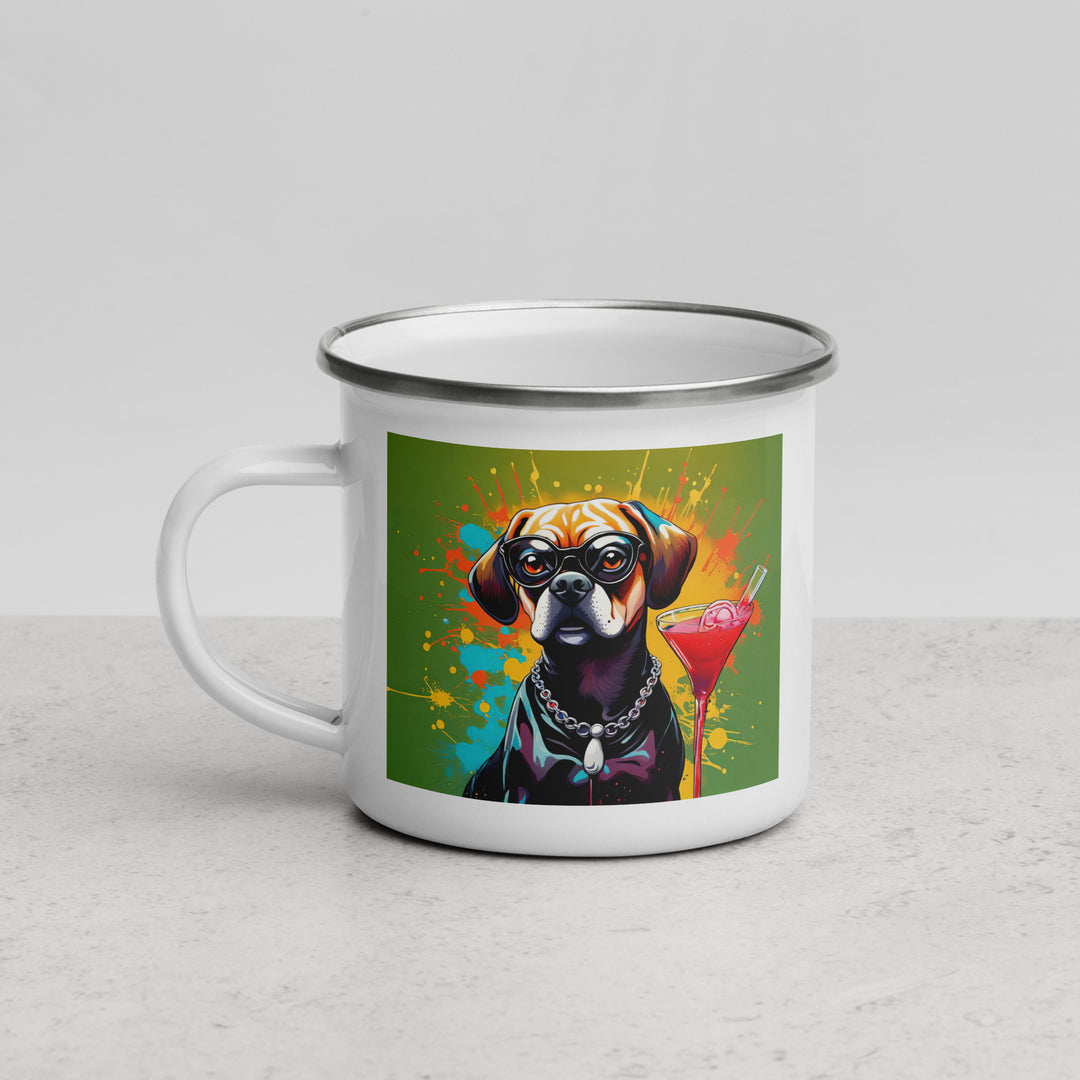 Puggle General- Enamel Mug v9