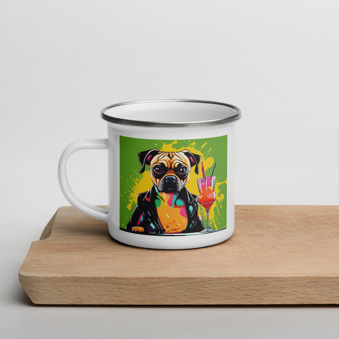 Puggle General- Enamel Mug v10