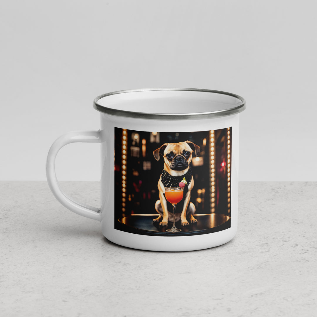 Puggle General- Enamel Mug v13