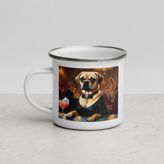 Puggle General- Enamel Mug v16