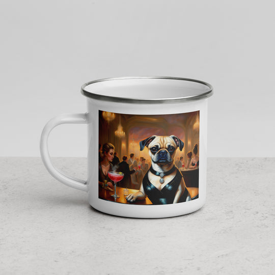 Puggle General- Enamel Mug v19