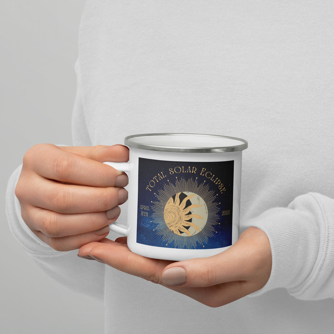 German Shorthaired Pointer Eclipse- Enamel Mug v2