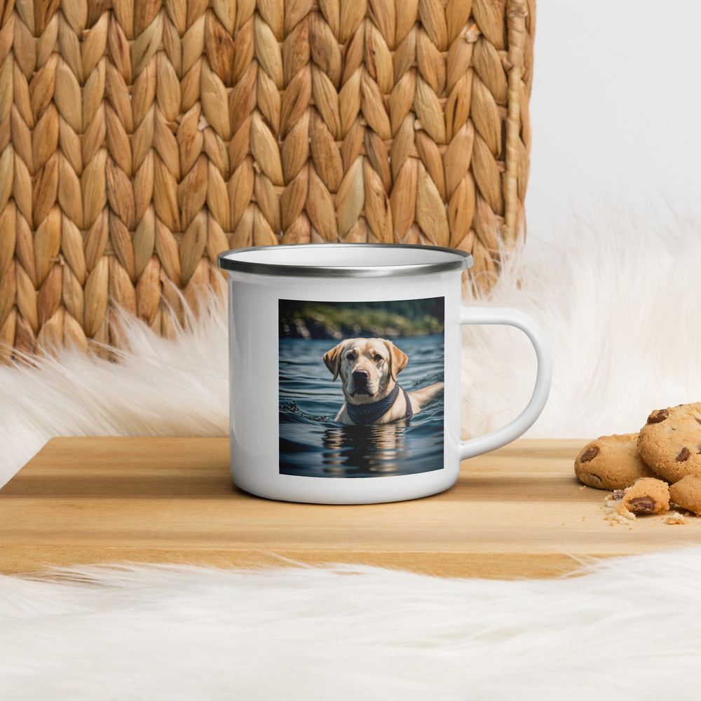 Enamel Mug-Labrador Retriever Golfer V22