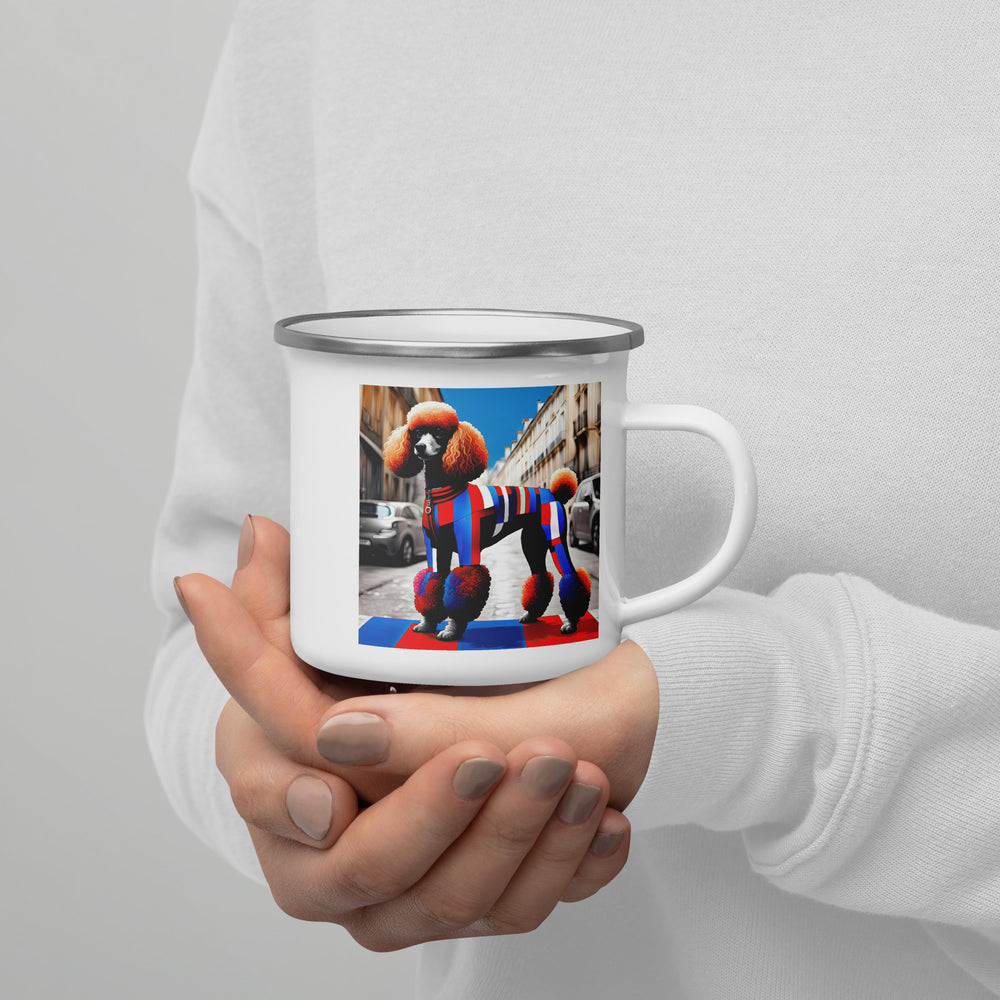 Poodle- Enamel Mug v2