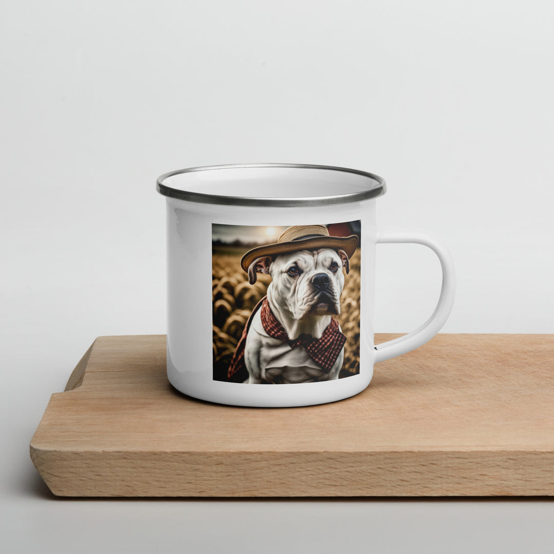 American Bulldog- Enamel Mug  V2