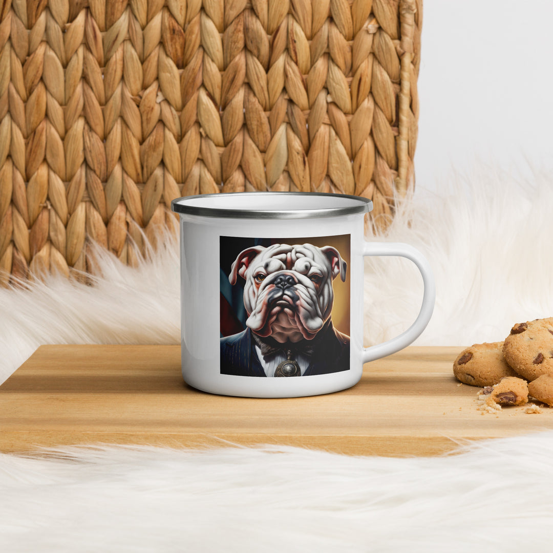 Bulldog- Enamel Mug v4