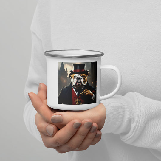 Bulldog- Enamel Mug v5