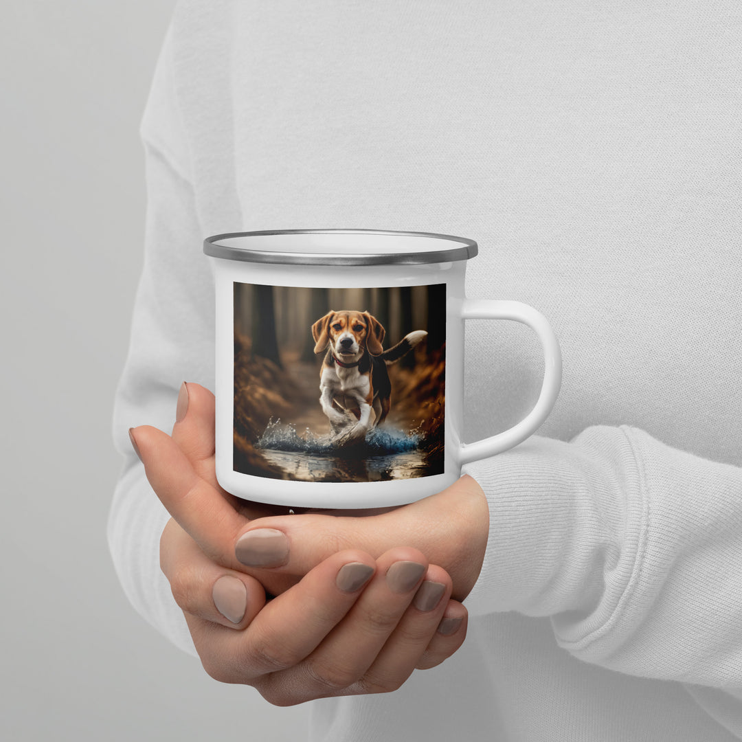 Beagle- Enamel Mug v3