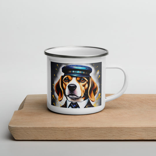 Beagle- Enamel Mug v5