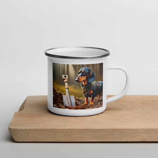 Dachshund- Enamel Mug v2