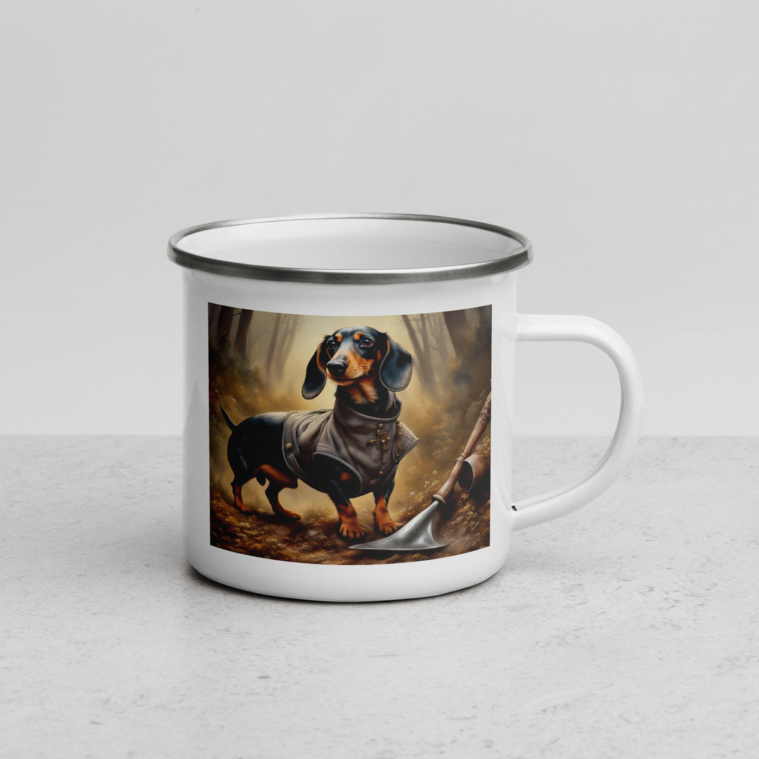 Dachshund- Enamel Mug v4