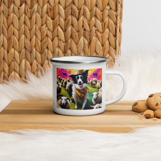 Australian Shepherd- Enamel Mug v2