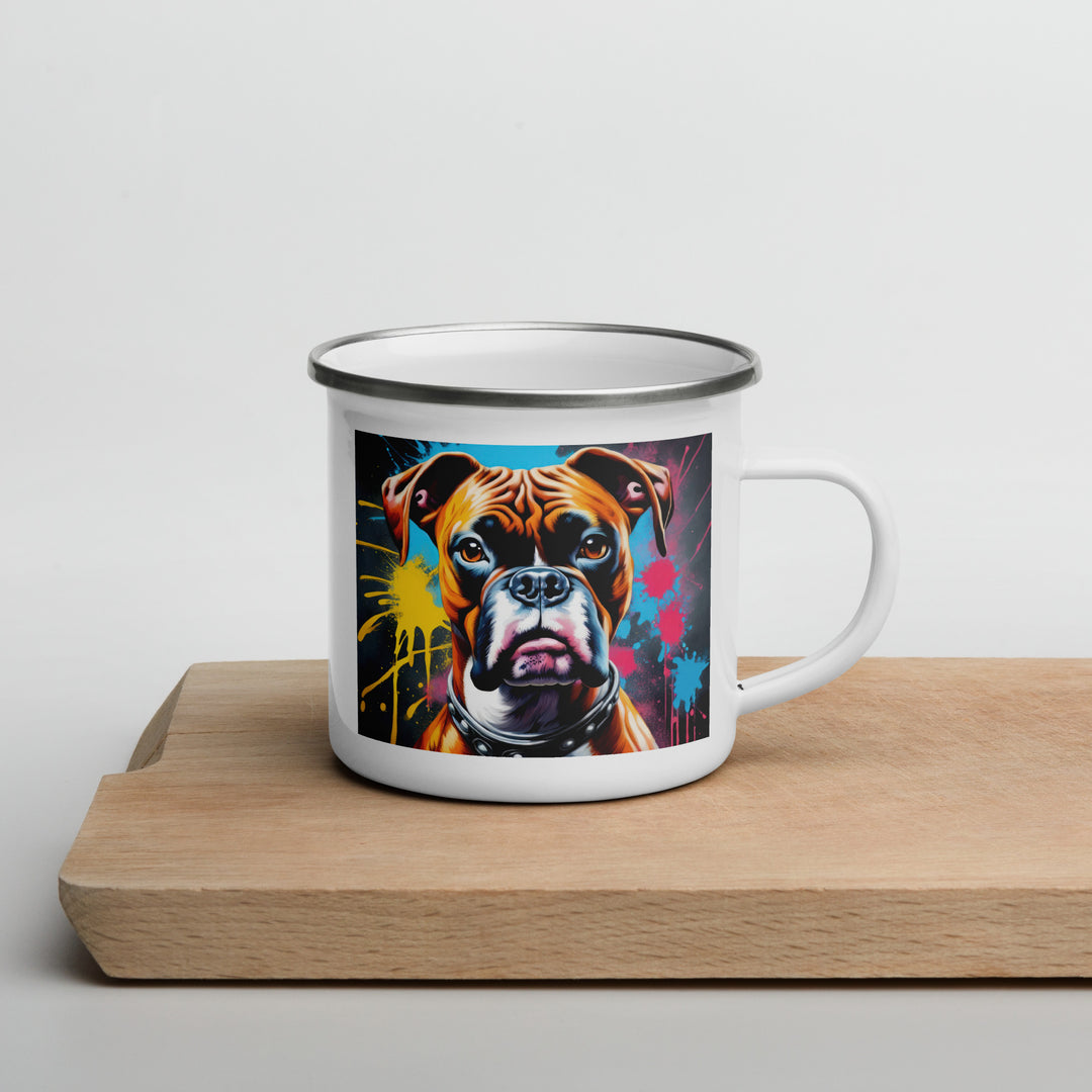 Boxer- Enamel Mug